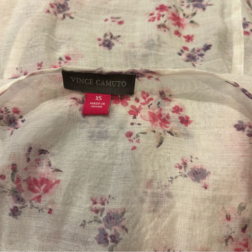 Vince Camuto Garden Romance Waist Tie Robe - Picture 14 of 16